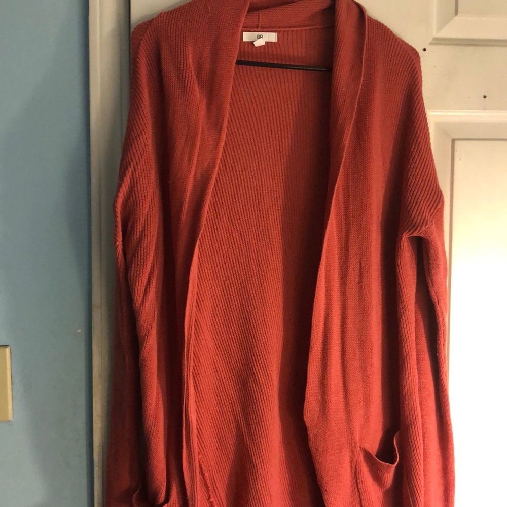 Long Pink Cardigan